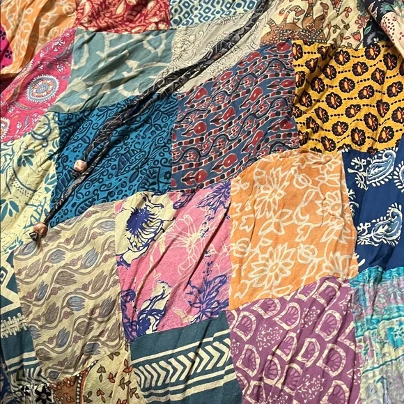 Colorful Patchwork Maxi Skirt - Picture 4 of 4